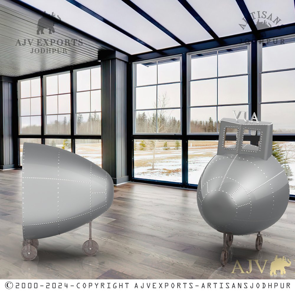 Airplane cockpit Fuselage Wine Rack