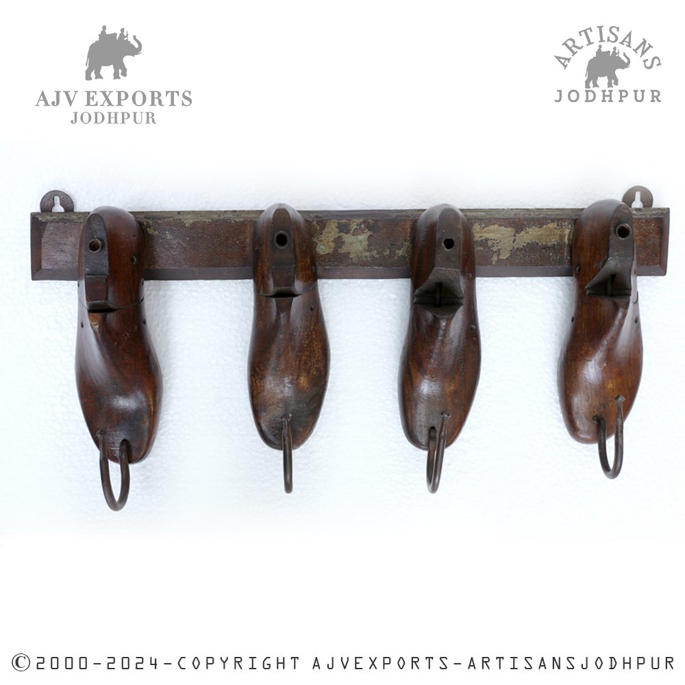 Vintage wooden coat hook